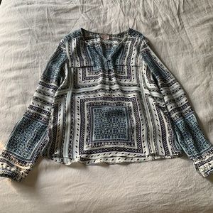 Like New Silk Parker Blouse
